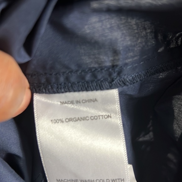 Quince 100% organic cotton tiered black maxi dress size Medium Navy NWT - Picture 6 of 9